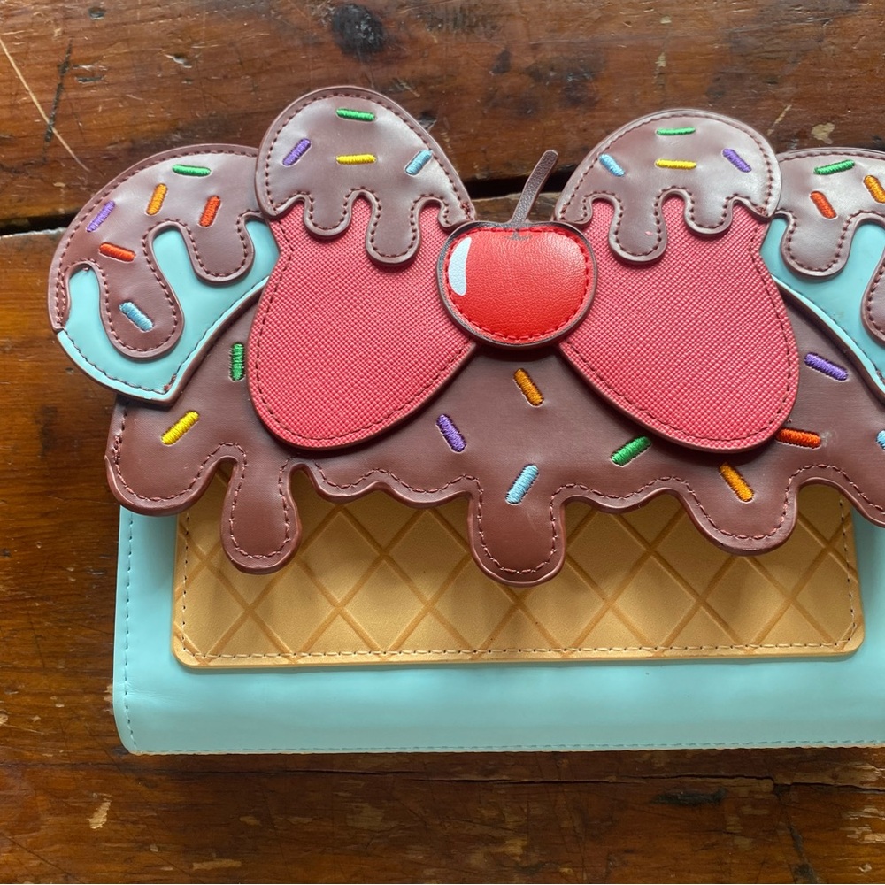 Ice Cream Sundae Crossbody Bag - Mint & Red